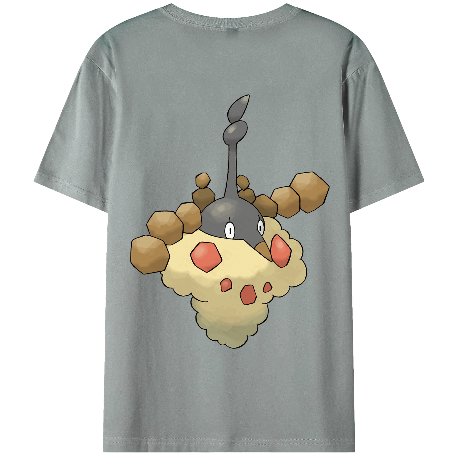 （画像用） ポケットモンスター Pokémon 綿100％ メンズ半袖Tシャツ（バックプリント） 通気性